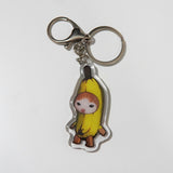Banana Cat Keychain
