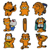 Silly Orange Cat Enamel Pins