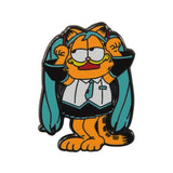 Silly Orange Cat Enamel Pins