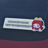 Silly Cats Vinyl Car Decal