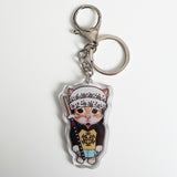 Pirate Cat Keychain | Double-Sided Acrylic Design