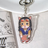 Pirate Cat Keychain | Double-Sided Acrylic Design
