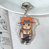 Pirate Cat Keychain | Double-Sided Acrylic Design