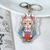 Pirate Cat Keychain | Double-Sided Acrylic Design