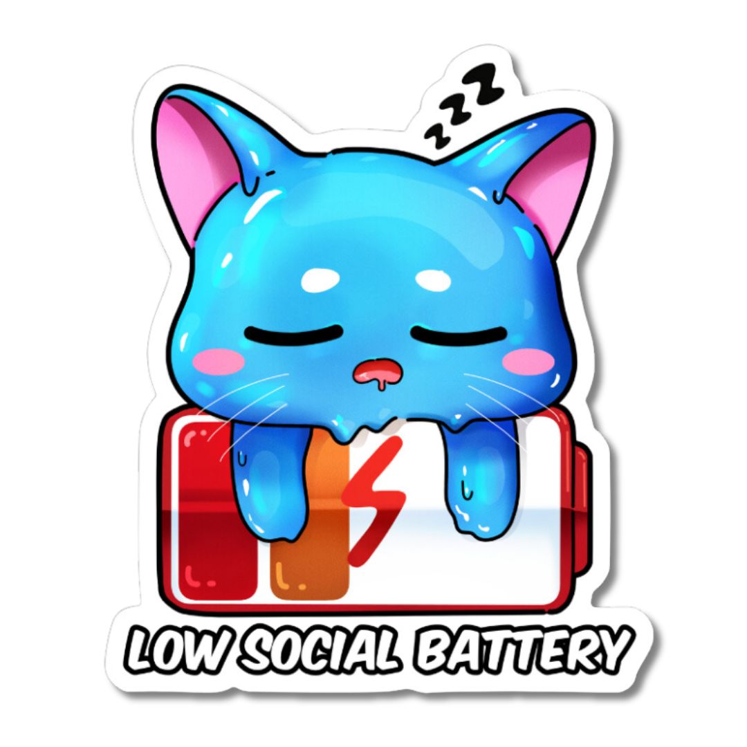 Slurpy Low Social Battery STICKER