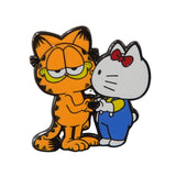 Silly Orange Cat Enamel Pins