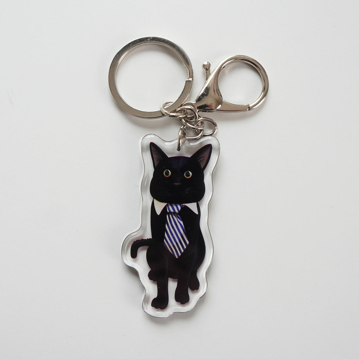 Business Cat Keychain