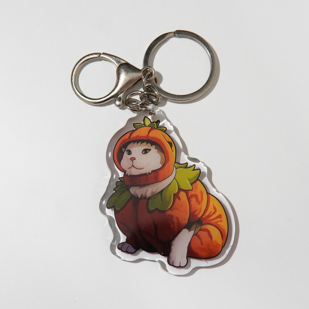 Pumpkin Cat Keychain (LTO)