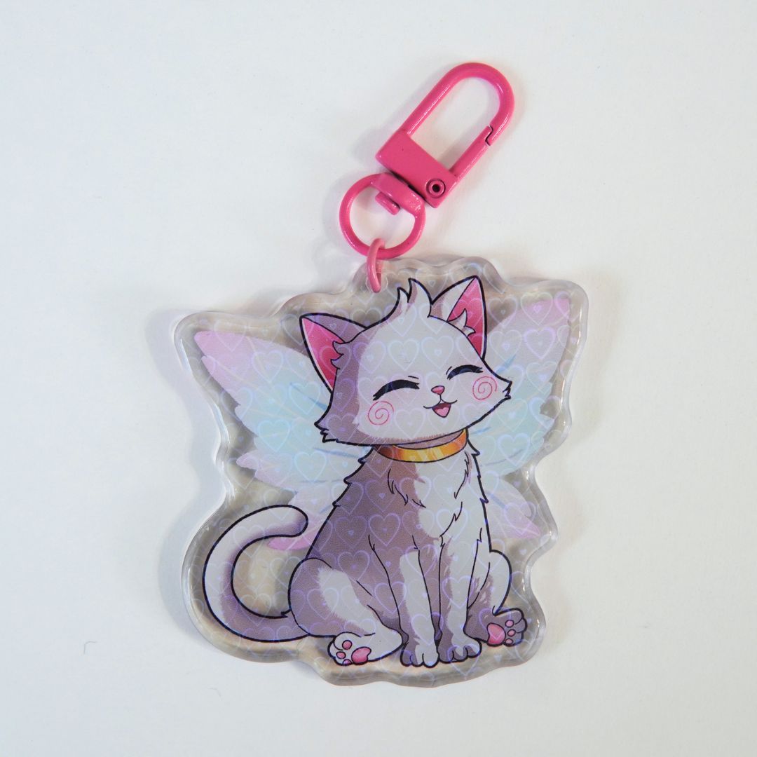 Puddin the Cat KEYCHAIN