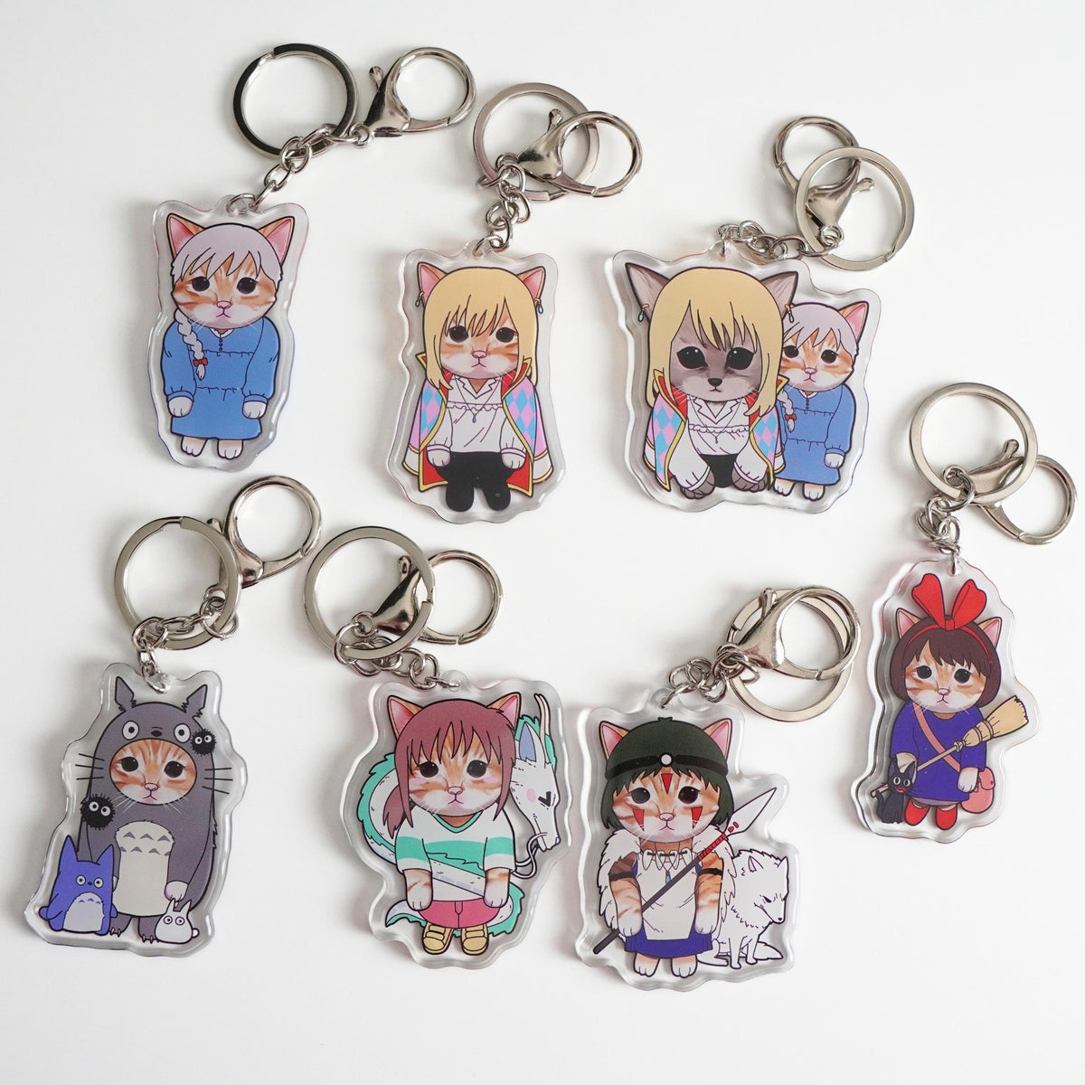 Studio Ghibli Cat Keychains