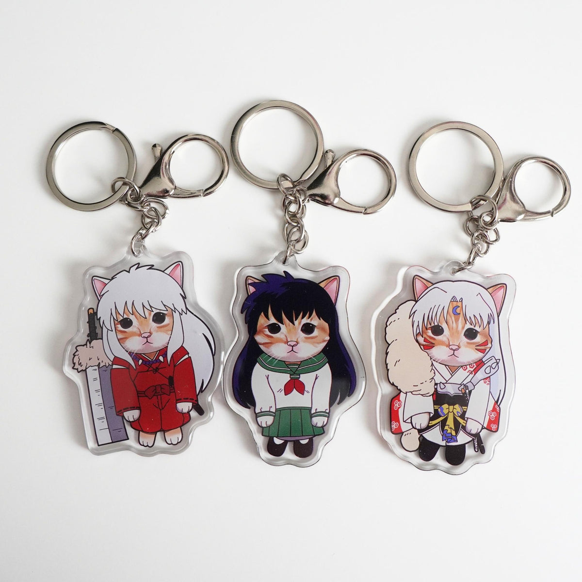 Inuyasha Cat Keychains