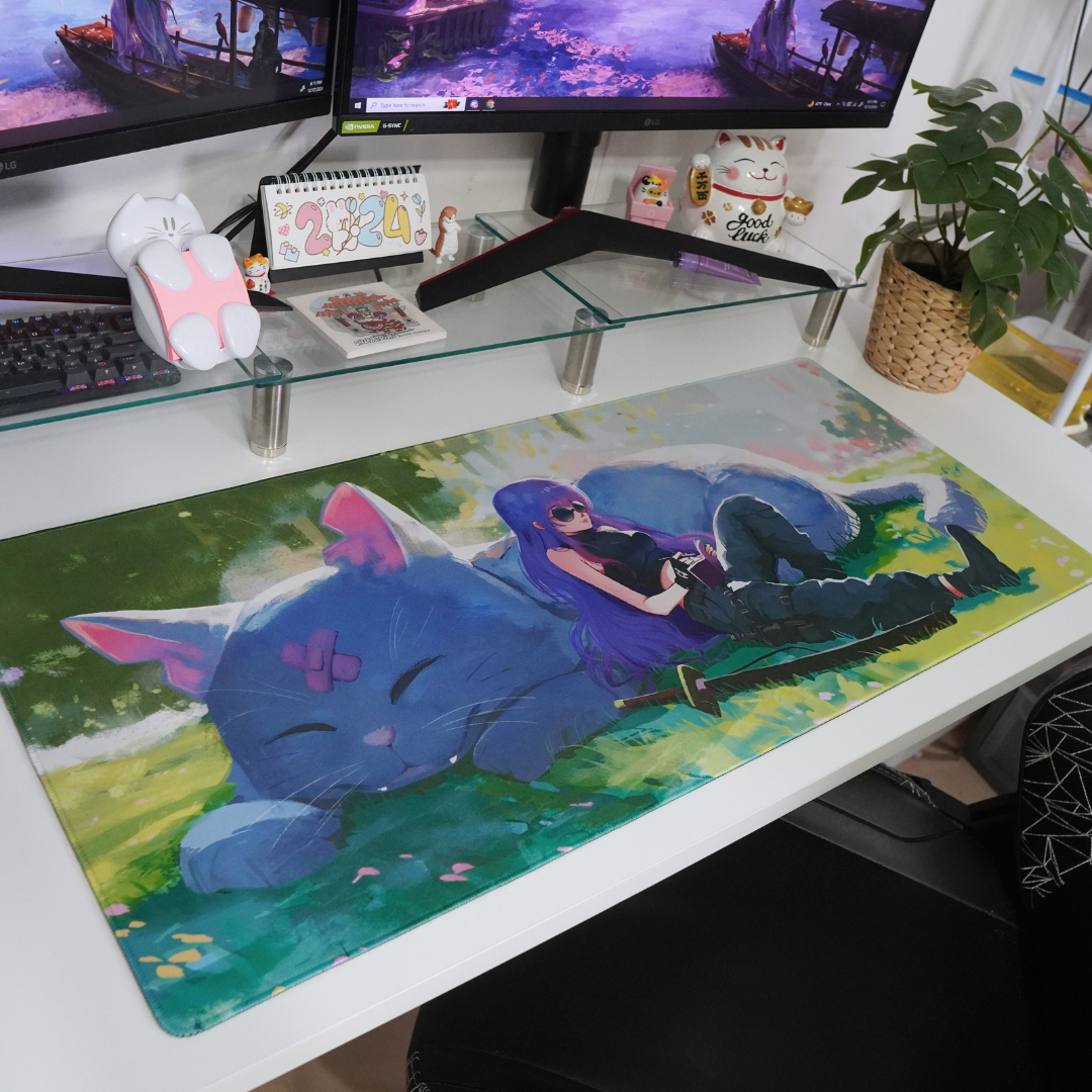 Samurai Serenity: Cosmo & Tokis Rest Mousepad