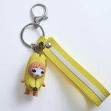 3D Banana Cat Keychain