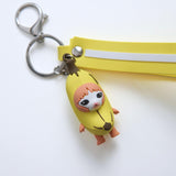 3D Banana Cat Keychain