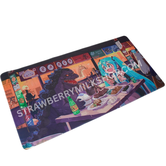 Godzilla x Miku Desk Mousepad