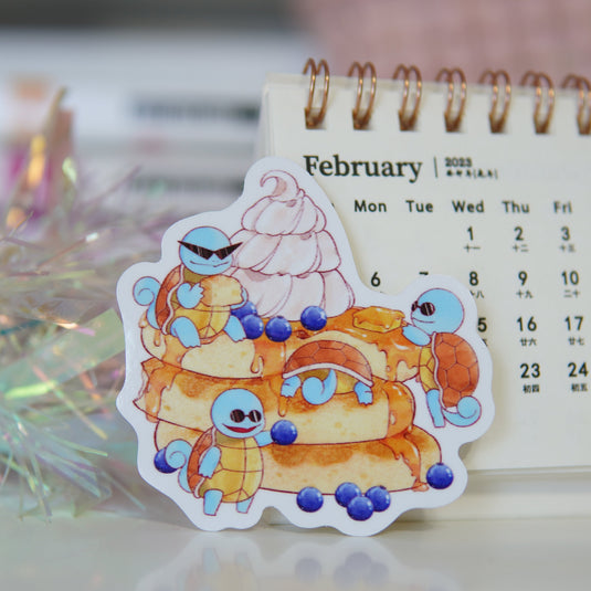 Squirtle Squad Blueberry Pancakes Sticker