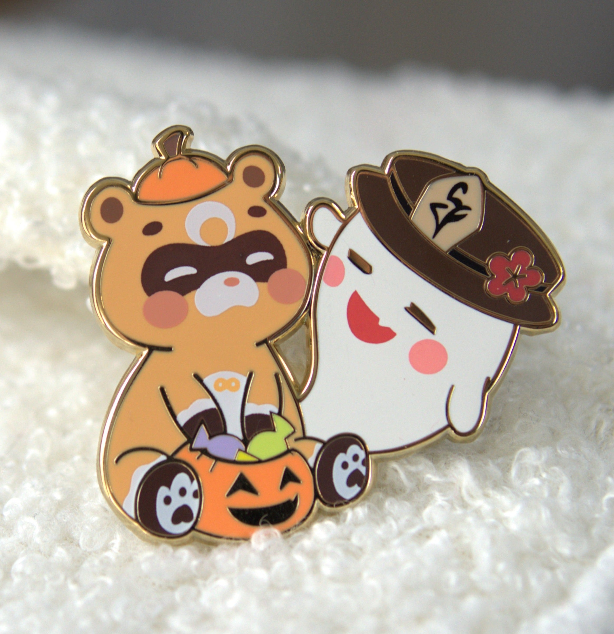 Guoba & Boo Halloween Pin