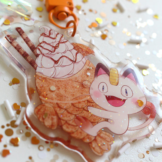 Taiyaki Ice Cream Cat Keychain