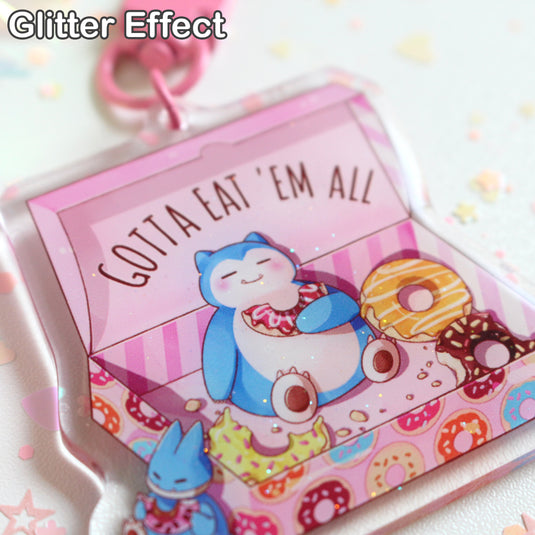 Snorlax Donuts Keychain